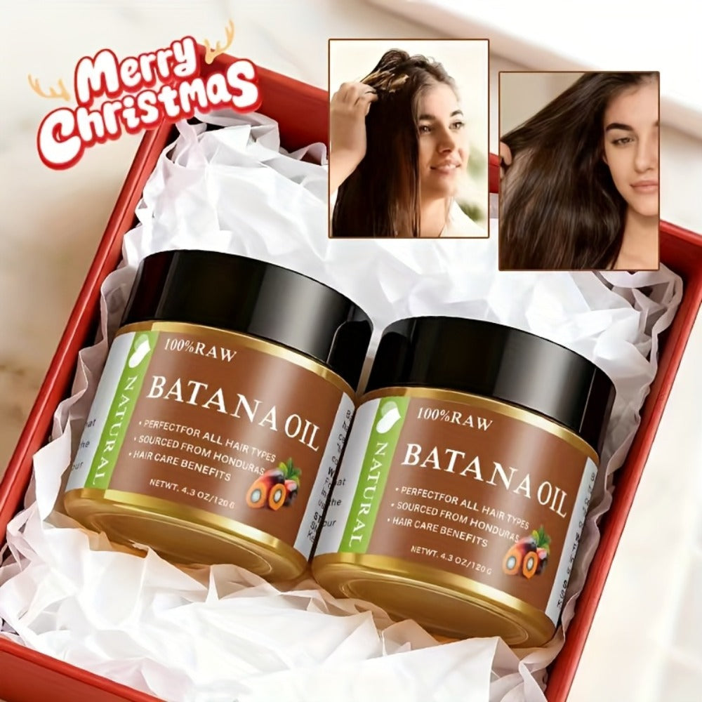 Batana Oil for Hair Growth 2-Pack - Honduras Pure Batana Hair Oil for Dry Damaged Hair, Deep Moisturizing Scalp Treatment, Nourishes All Hair Types, Value Twin Pack - product image