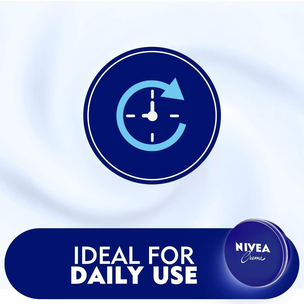 NIVEA Creme 150ml — All-Purpose Moisturizing Cream for Body Face & Hands | Deep Hydration for Dry & Sensitive Skin | Classic Daily Moisturizer with Eucerit | Dermatologist Tested U - product image 3