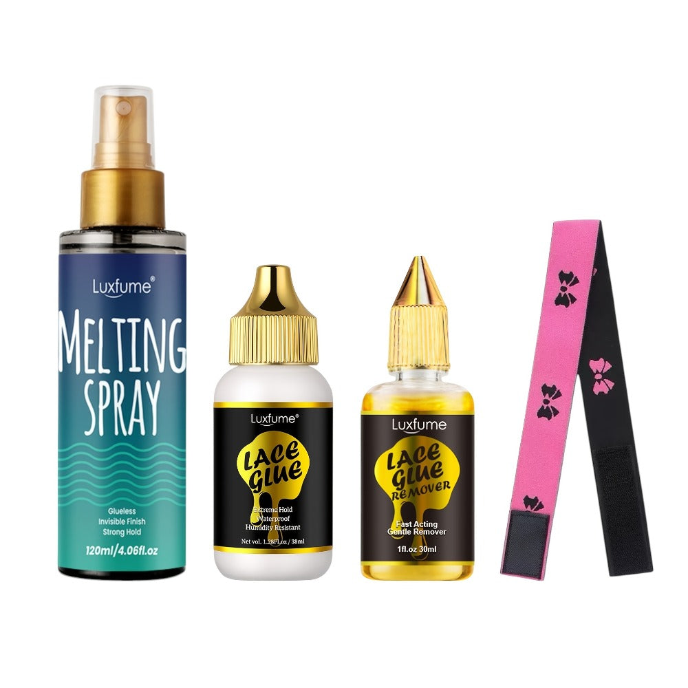 Lace Melting Spray Kit with Bold Hold Hair Glue & Remover 120ml 24H Long Lasting Quick Dry No Residue Edge Control Safe for Sensitive Scalp Lace Front Wig Adhesive Kit with Hair Ba - product image 5