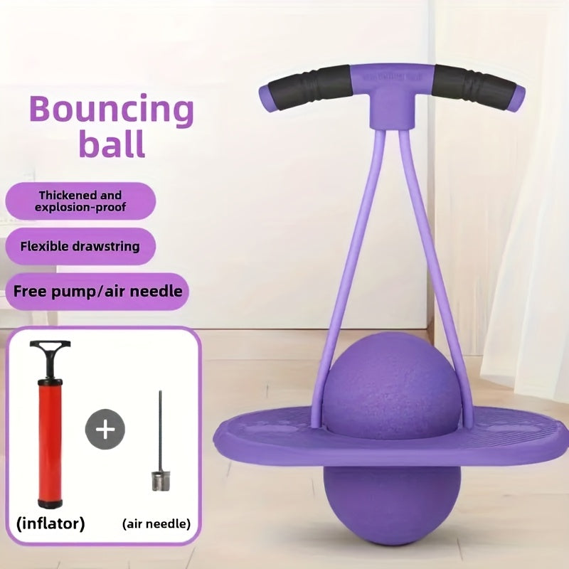 High-Elasticity Hopper Ball, Long-lasting Wear-Resistant Jumping Ball for Fitness & Outdoor Fun, No Battery Needed, Purple, Red & Blue, Great Festival Gift - product image 3