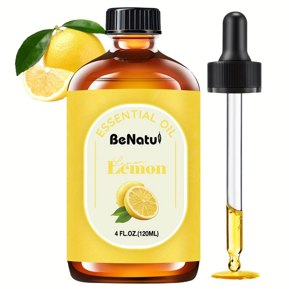 Pure Essential Oil Set 4.06 oz — Frankincense, Lemon, Lemongrass & Rosemary Oils for Massage, Bath, Hair, Skin & Nail Care, Aromatherapy Gift for Women, Mother's Day & Birthday Gif - product image 7