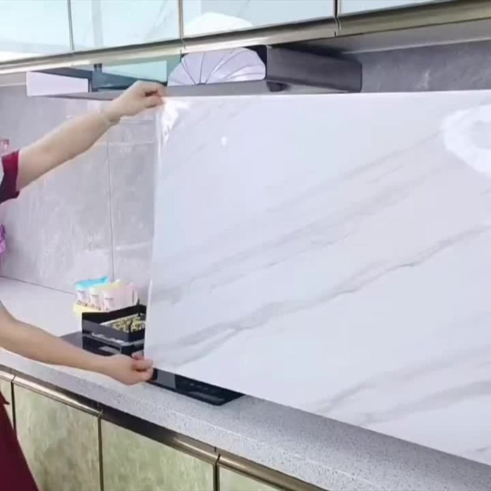 Marble Peel and Stick Wallpaper Roll - Waterproof Oil-Proof Self-Adhesive Wall Contact Paper for Kitchen Backsplash Bathroom Countertop - product image 14