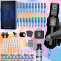 Tattoo Kit Complete Wireless with LCD Screen - POSEIDON LTK08 Battery Pen 20 Needles 11 Inks 6H Runtime Practice Skin Transfer Paper Full Tattoo Supplies for Beginners & Profession - product image 17