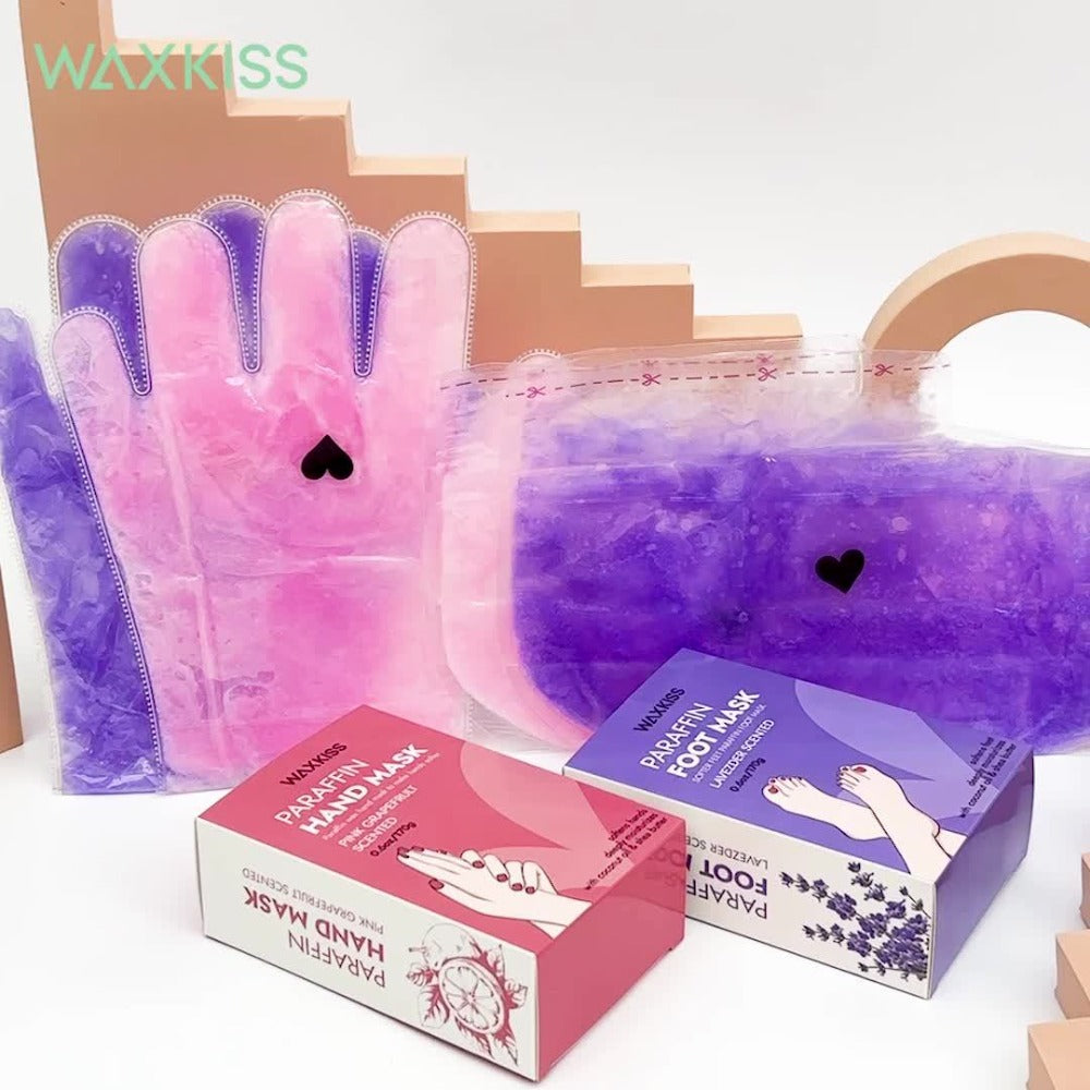 Paraffin Wax Hand & Foot Mask Deep Moisturizing Beauty Treatment – Smooth Soft Skin, Pink Grapefruit & Lavender Scents, Long-Lasting Stone Wax Formula, Home Spa Gift Set for Women - product image 14