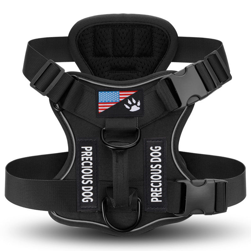 Reflective No-Pull Dog Harness with Patches – Adjustable Soft Mesh Vest Harness for Small, Medium & Large Dogs – S, M, L, XL - product image 3