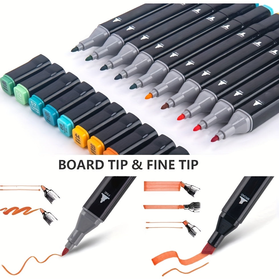 32/60+17/100/100+17/172 Colors Dual Tip Artist Alcohol Markers Set with Carrying Case, for Drawing, Sketching, Card Making and Illustration - Perfect for - product image 6