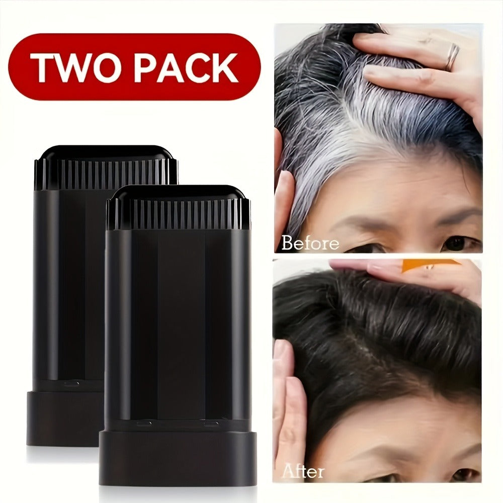 Portable Gray Root Cover Stick 2pcs — Disposable Hair Root Touch-Up with Plant-Based Squalane | Instant Long-Lasting Gray Coverage | No Water Needed | 3 Shades | All Hair Types - product image