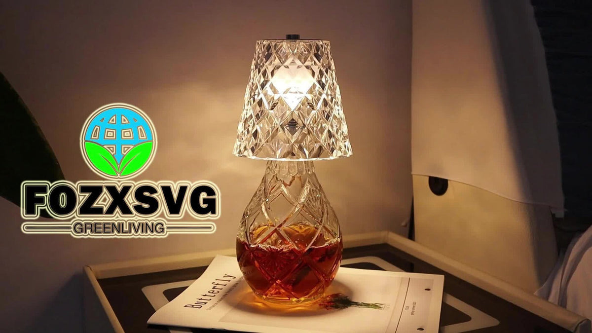 Wireless Wine Bottle Lamp – USB Rechargeable Acrylic Crystal Shade, 3-Color Touch Control Smooth Dimming, 2000mAh Cordless Bottle Light for Bar Decor, Home, Kitchen, Party & Table  - product image 8
