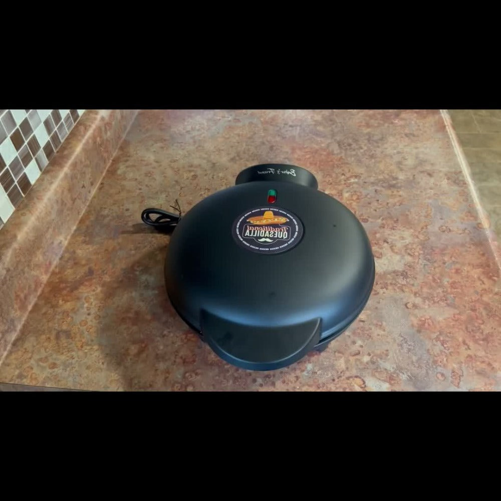 Electric Quesadilla Maker 9.5 Inch – Grilled Cheese Machine, Extra Stuffing Capacity, Easy 6-Wedge Slice, Non-Slip Feet | Also Available as 12 Inch Pizza Maker - product image 13