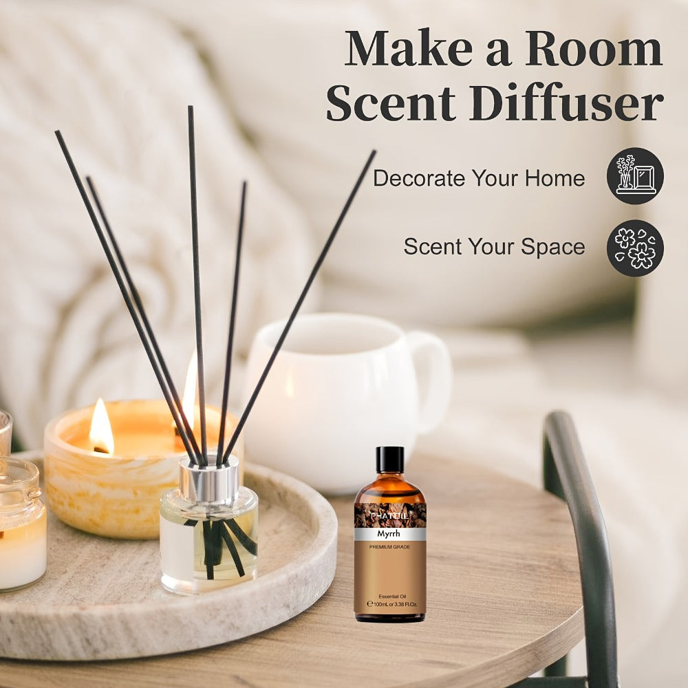 Myrrh Essential Oil 100ml – Pure Undiluted Therapeutic Grade Natural Oil for Diffuser, Humidifier, Candle Making & Skincare | Long-Lasting Aroma, No Additives - product image 9