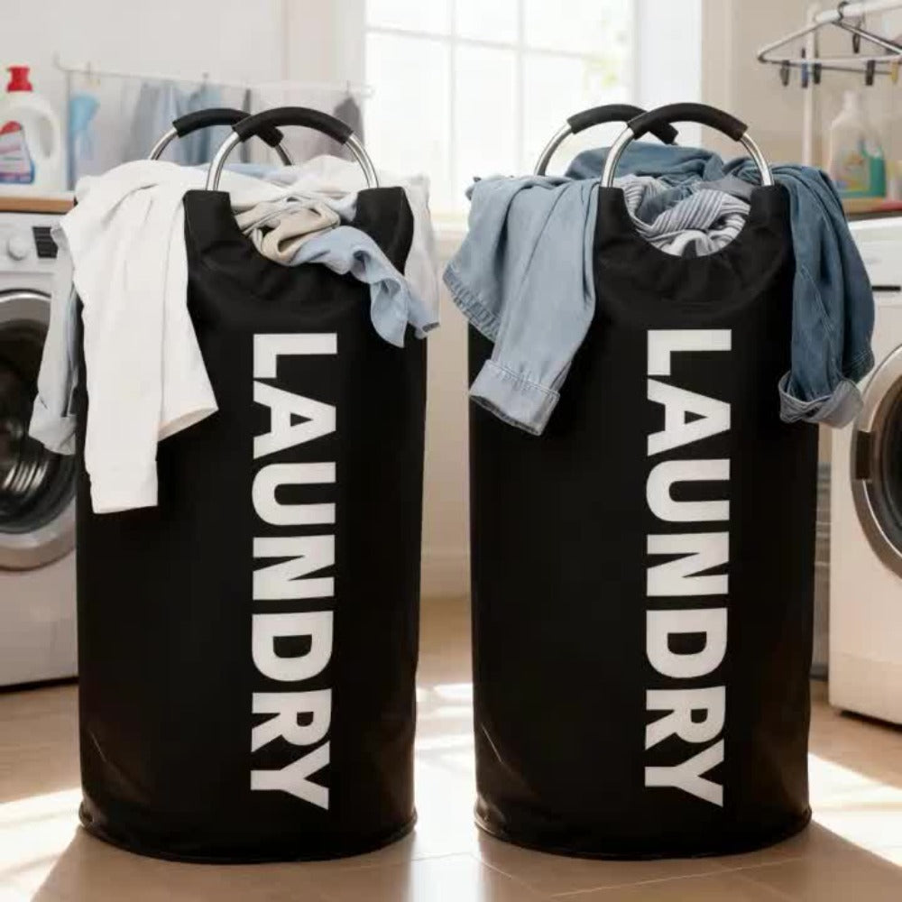 Extra Large Foldable Laundry Basket Set 95L/25.1 Gal Waterproof Oxford Cloth Tall Storage Baskets for Bedroom Bathroom Dorm Wardrobe Organization - product image 17