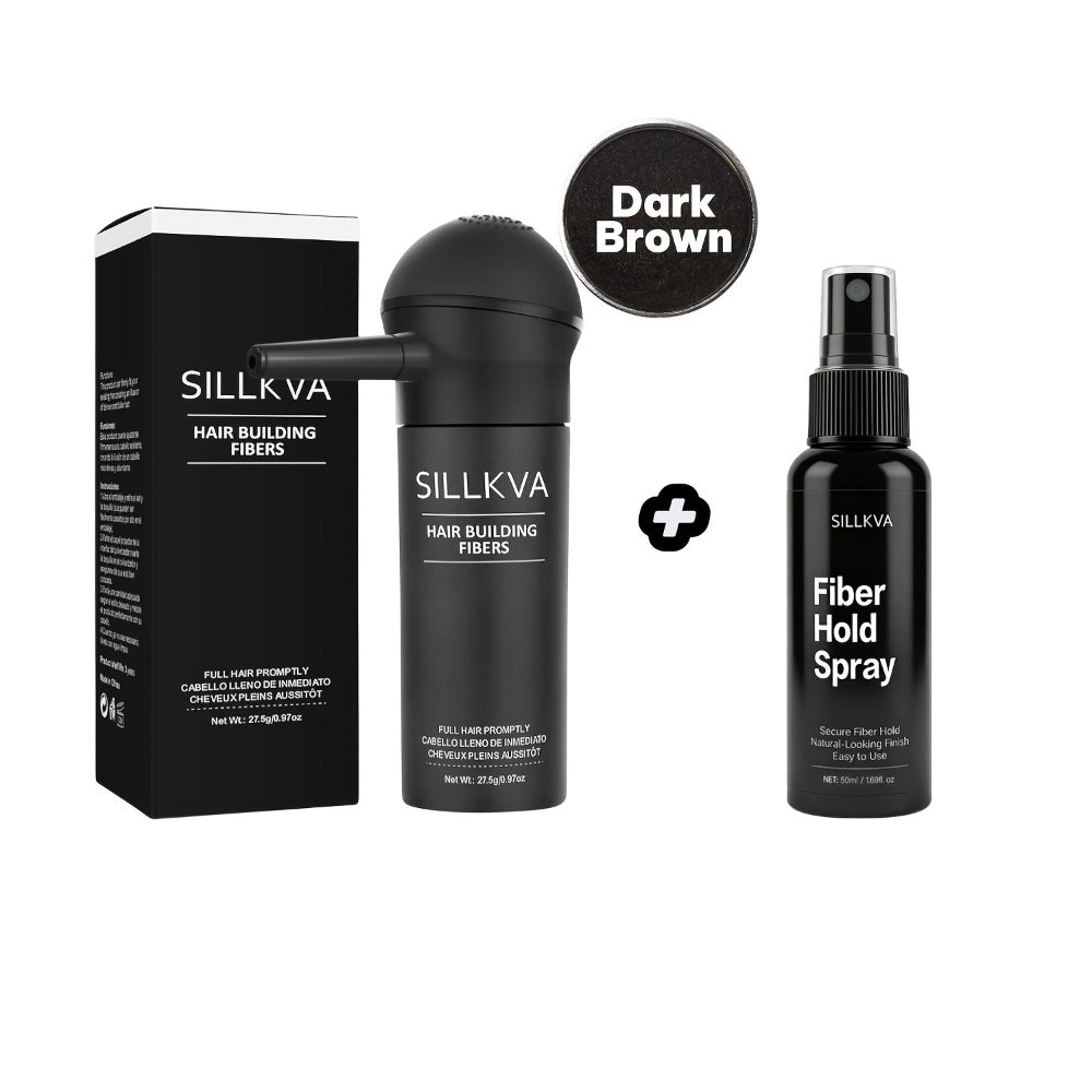 Hair Fibers Spray Applicator Kit Instant Thickness for Thinning Hair & Bald Spots SILLKVA 7 Shades Precision Spray Natural Coverage Hair Loss Concealer Men & Women 0.97oz - product image 5