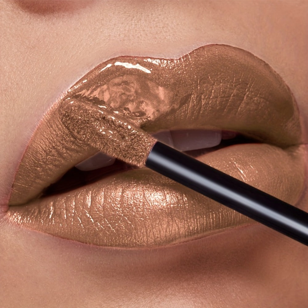 Metallic Glitter Liquid Lipstick 22 Shades Waterproof Shimmer Lip Gloss Non-Sticky Plant Squalane Formula - Long-Lasting Transfer-Proof Bold Lip Tint for Party Festival Bridal Dail - product image 23