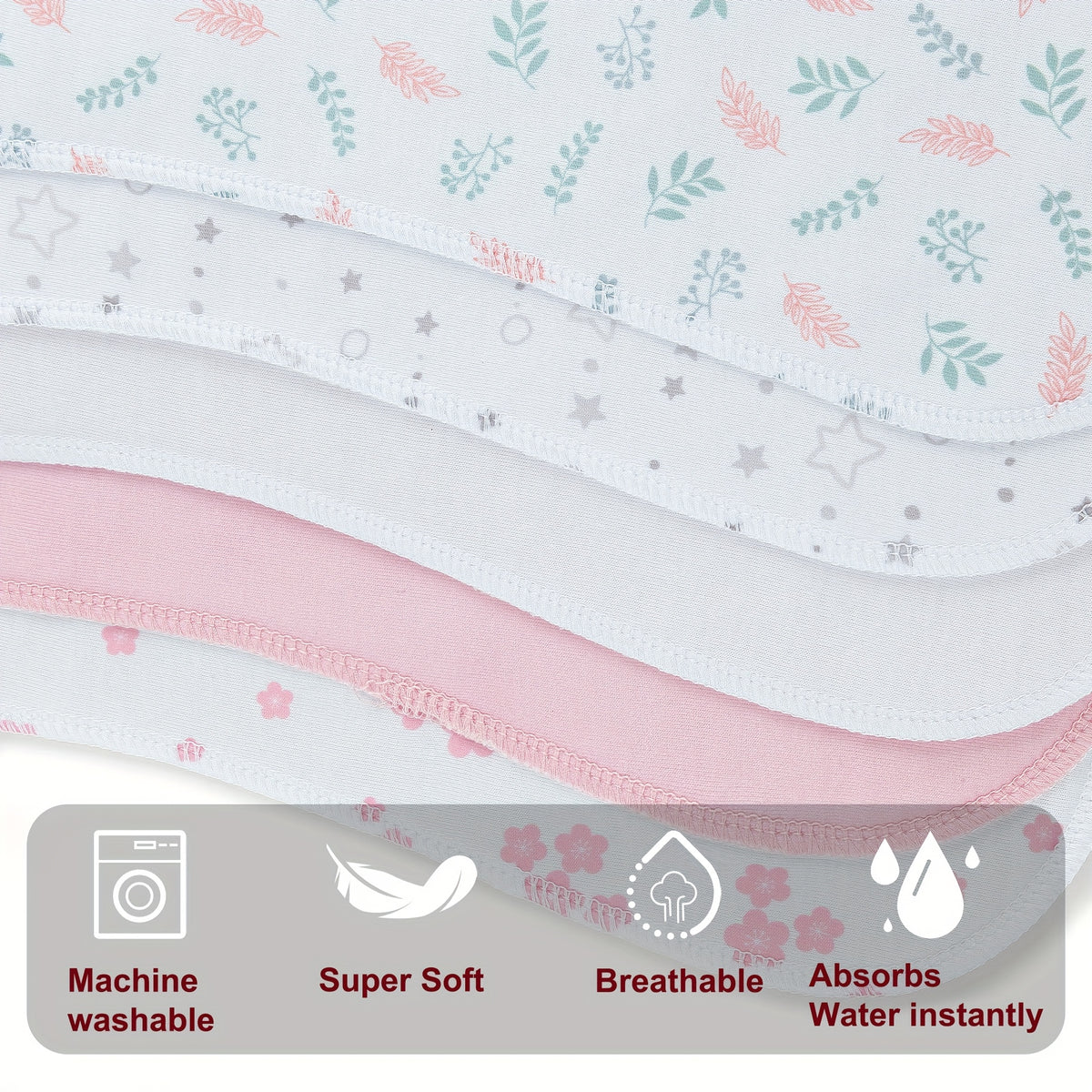 10-Pack Burp Cloths For Baby Boys and Girls - Baby Burp Cloth, Baby Washcloths, Burp Rags, Large Neutral Burp Clothes For Newborn - product image 30