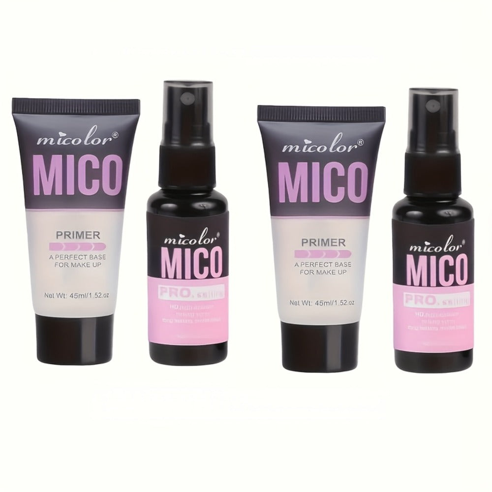 Pore Minimizing Makeup Primer Set 4pcs — HD Long-Lasting Finish Face Base, Complexion Enhancing Lightweight Formula Under 1fl oz, Travel-Friendly TSA-Approved, Flawless All-Day Wea - product image 3