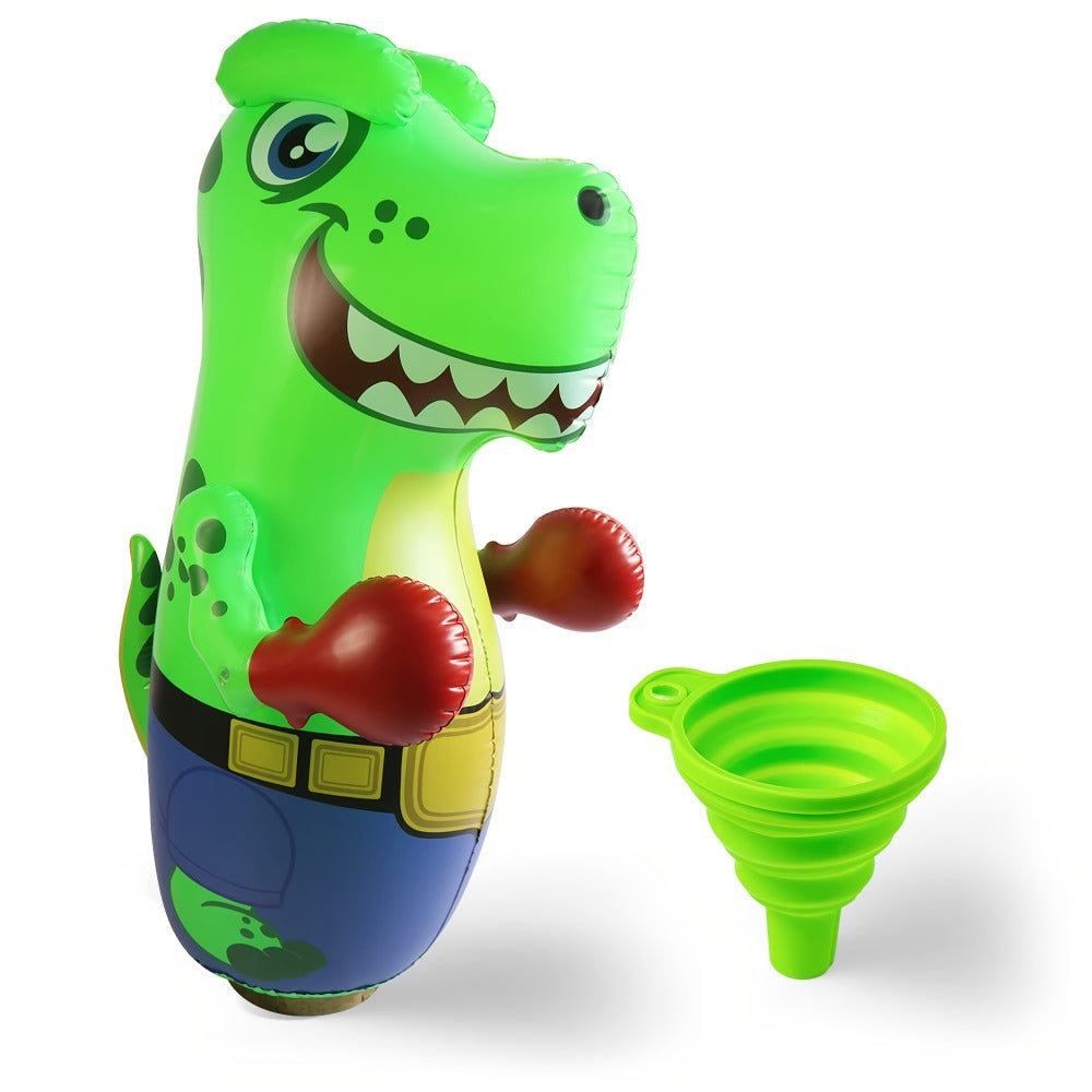 Inflatable Dinosaur Punching Bag for Kids 47 Inch | Best Birthday Christmas Gift for Boys | T-Rex Blow Up Bouncing Back Bopper, Water Base Bop Bag for Indoor - product image 3