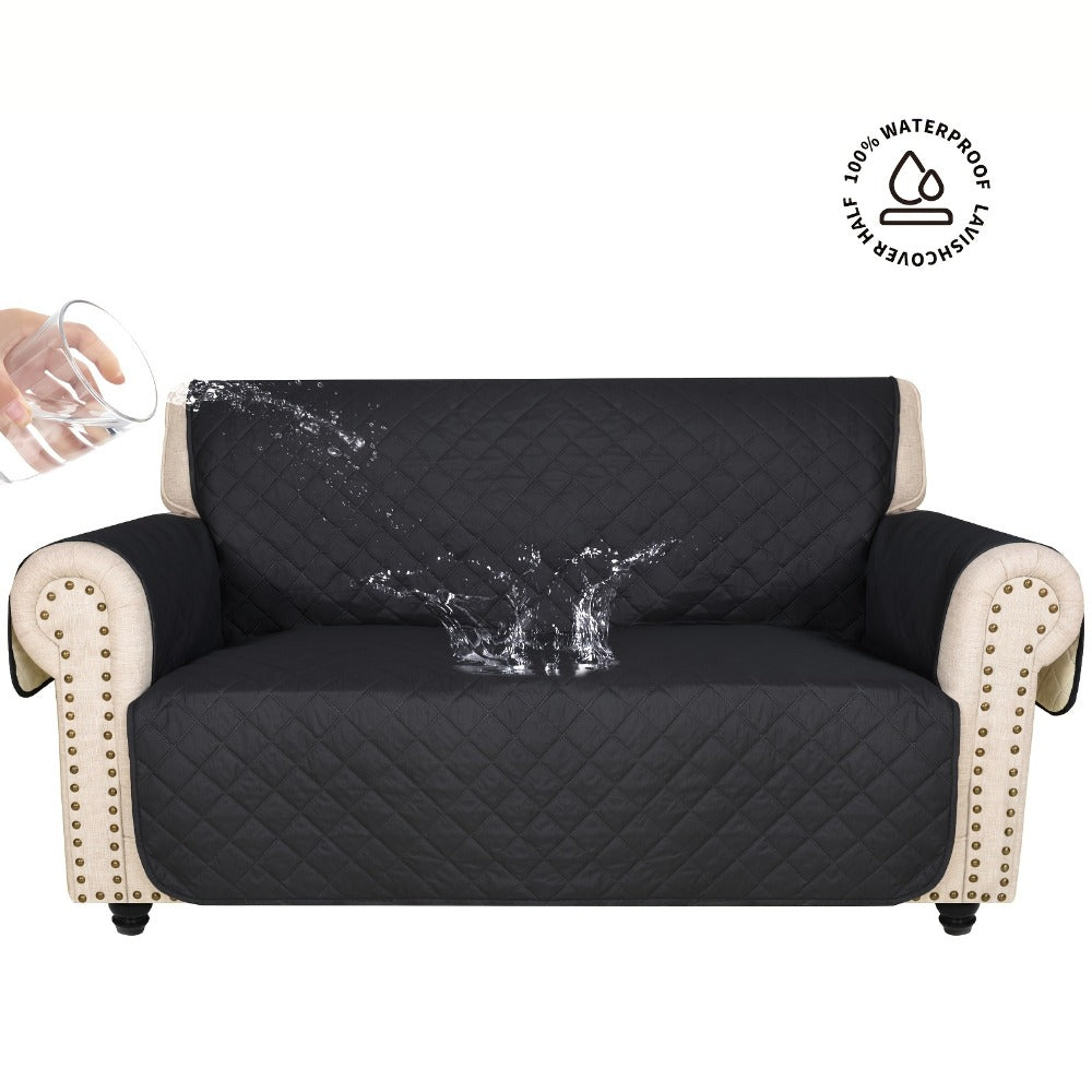 Sofa Slipcover 5-Layer Quilted Thick Sofa Cover Protector Elastic Strap Non-Slip Washable Pet Friendly Universal Fit 3 4 Seater Couch Cover for Living Room - 10 Colors - product image 14