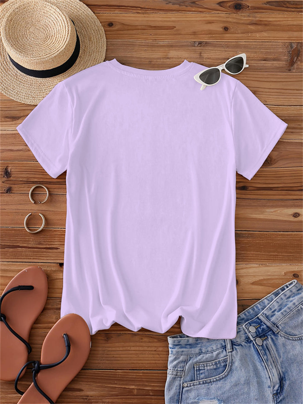Halloween-themed Printed V-neck Short-sleeve Top, Witch Hat and Broom Print V-neck Short-sleeve Top, Women's Summer Clothing, Women's V-neck Top, Women's - product image 29