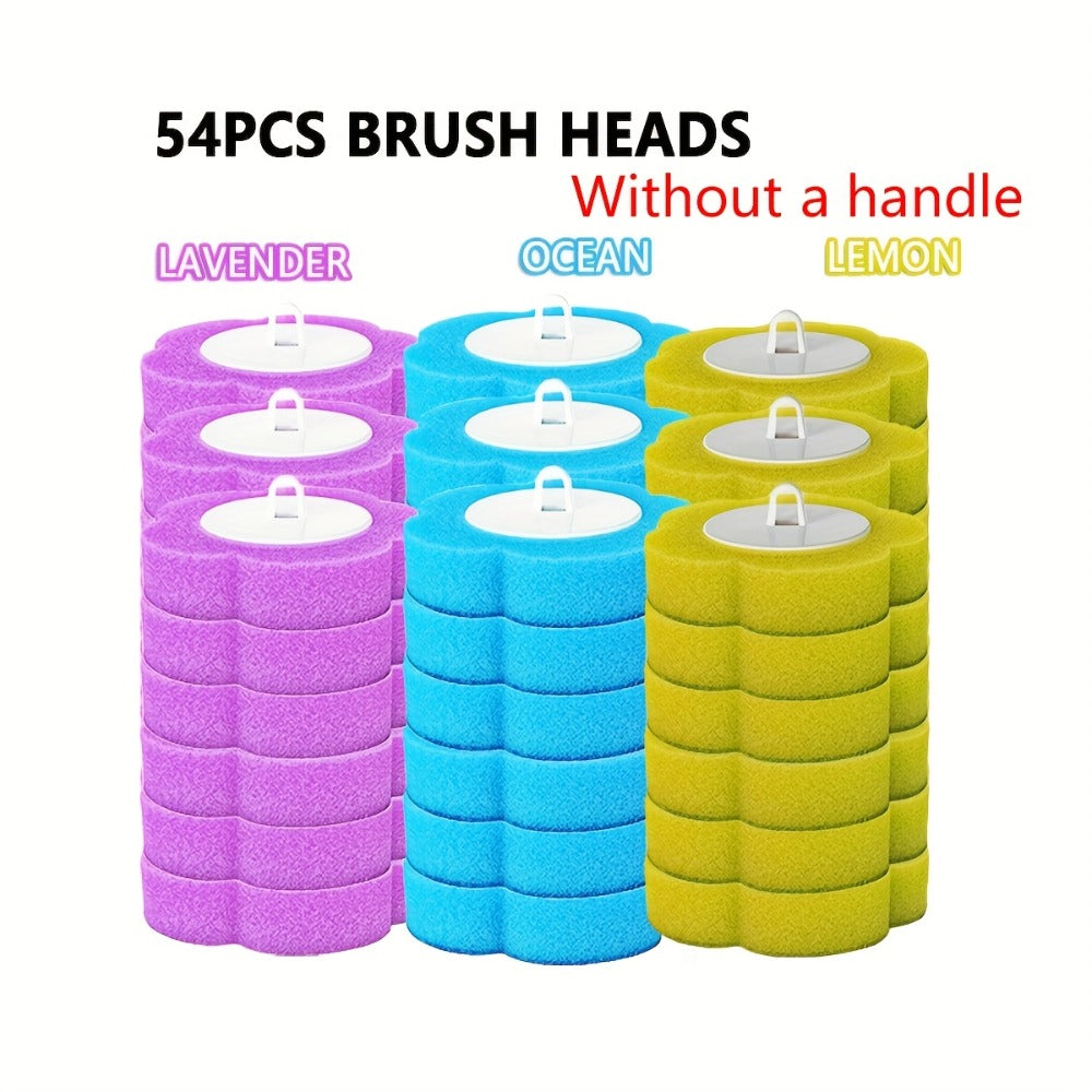 Disposable Toilet Brush Head Refills 18/36/54 Pcs | Replacement Heads for Toilet Bowl Cleaning Brush, No Dead Corner Bathroom Scrubber, Deep Clean Toilet Cleaner Accessories with O - product image 5