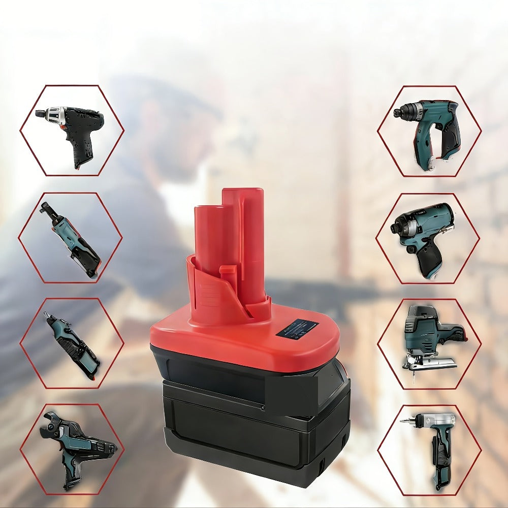 Battery Adapter Converter for Dewalt 20V & 18V Red Tools Li-ion Battery to 12V Power Tool Replacement – Lithium Ion Compatible Adapter - product image 5