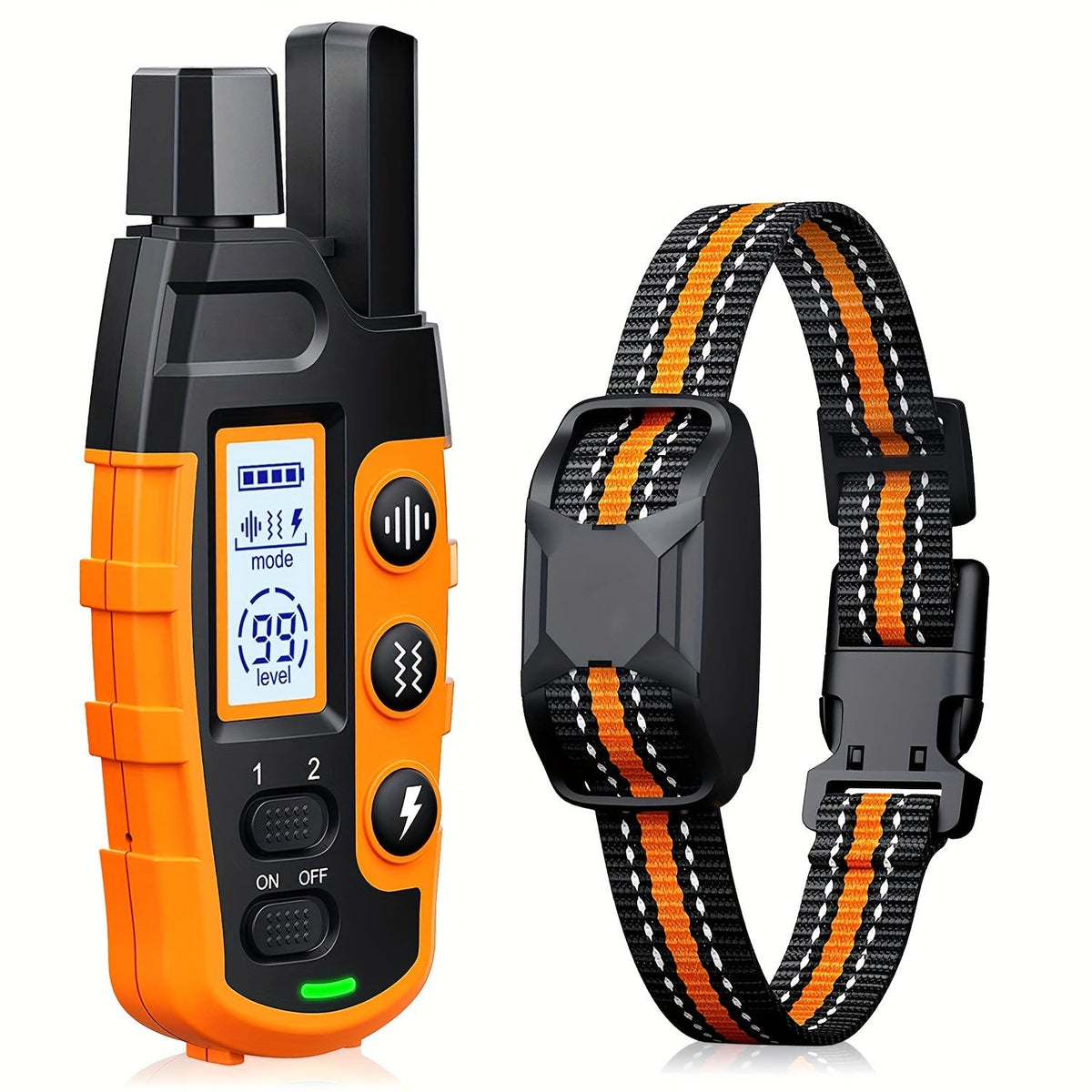 4000ft Dog Training Collar with Remote | Rechargeable E-Collar for Small to Large Dogs 5 | 99-Level Static, 16-Level Vibration & 8-Level Beep | 150 lbs - product image