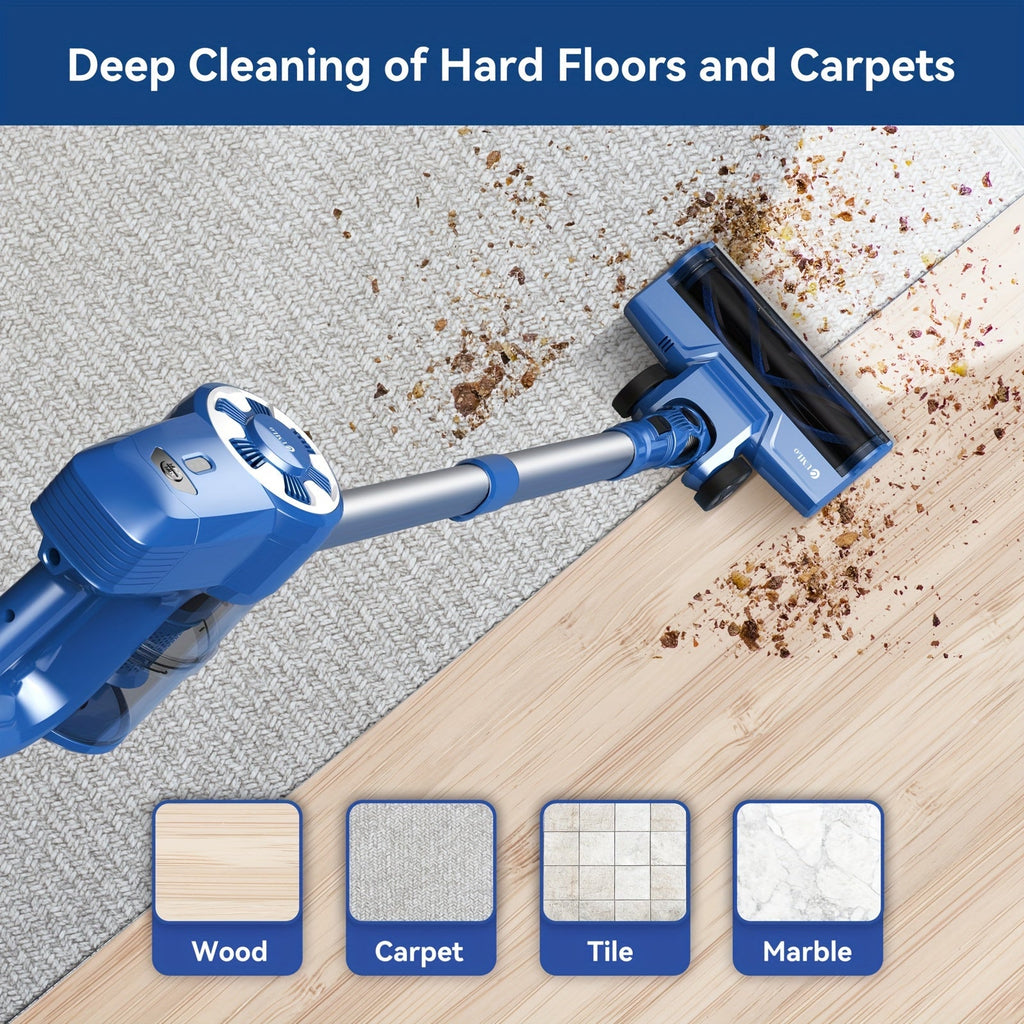 Cordless Vacuum Cleaner for Home – Corded & Cordless 2-in-1, 180° Foldable, LED Brush, High Suction, 40-Min Runtime, 38.58oz Dust Cup for Hardwood Floors, Seniors & Pregnant Women - product image 22