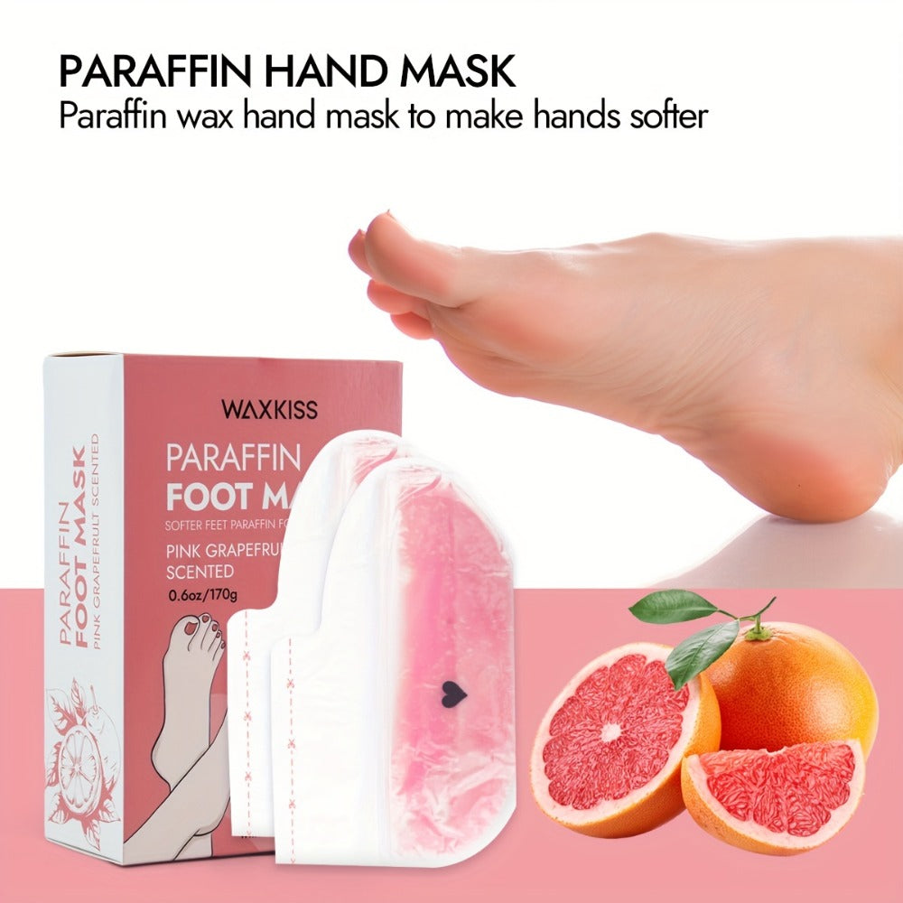 Paraffin Wax Hand & Foot Mask Deep Moisturizing Beauty Treatment – Smooth Soft Skin, Pink Grapefruit & Lavender Scents, Long-Lasting Stone Wax Formula, Home Spa Gift Set for Women - product image 11