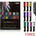 Temporary Hair Chalk Comb Set 11pcs 10 Colors Washable Hair Dye – Y2K Festival Halloween Christmas Birthday Stocking Stuffer Gift for Girls Kids Teens Adults All Hair Types - product image 12