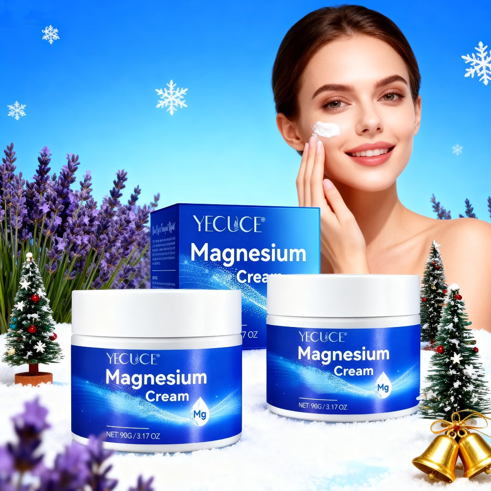 Magnesium Sleeping Cream 2-Pack 180g Each — Pure Magnesium Chloride Overnight Body Moisturizer, Alcohol-Free Dry Skin Relief Cream for Women & Men, All Skin Types - product image