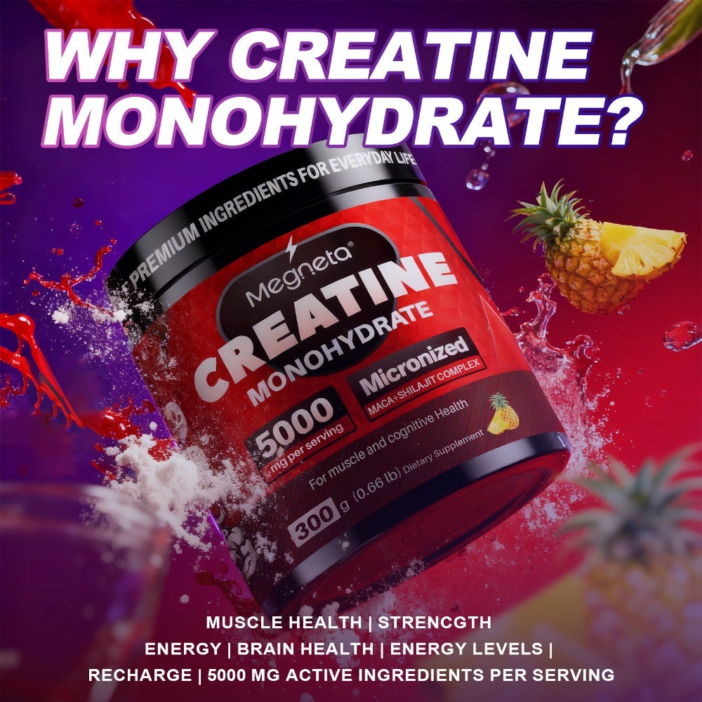 Micronized Creatine Monohydrate Powder 300g — 5000mg Per Serving | 60 Servings | Strength, Power & Focus Formula | No Artificial Sweeteners or Flavors | Pure Unflavored Pre & Post  - product image 8