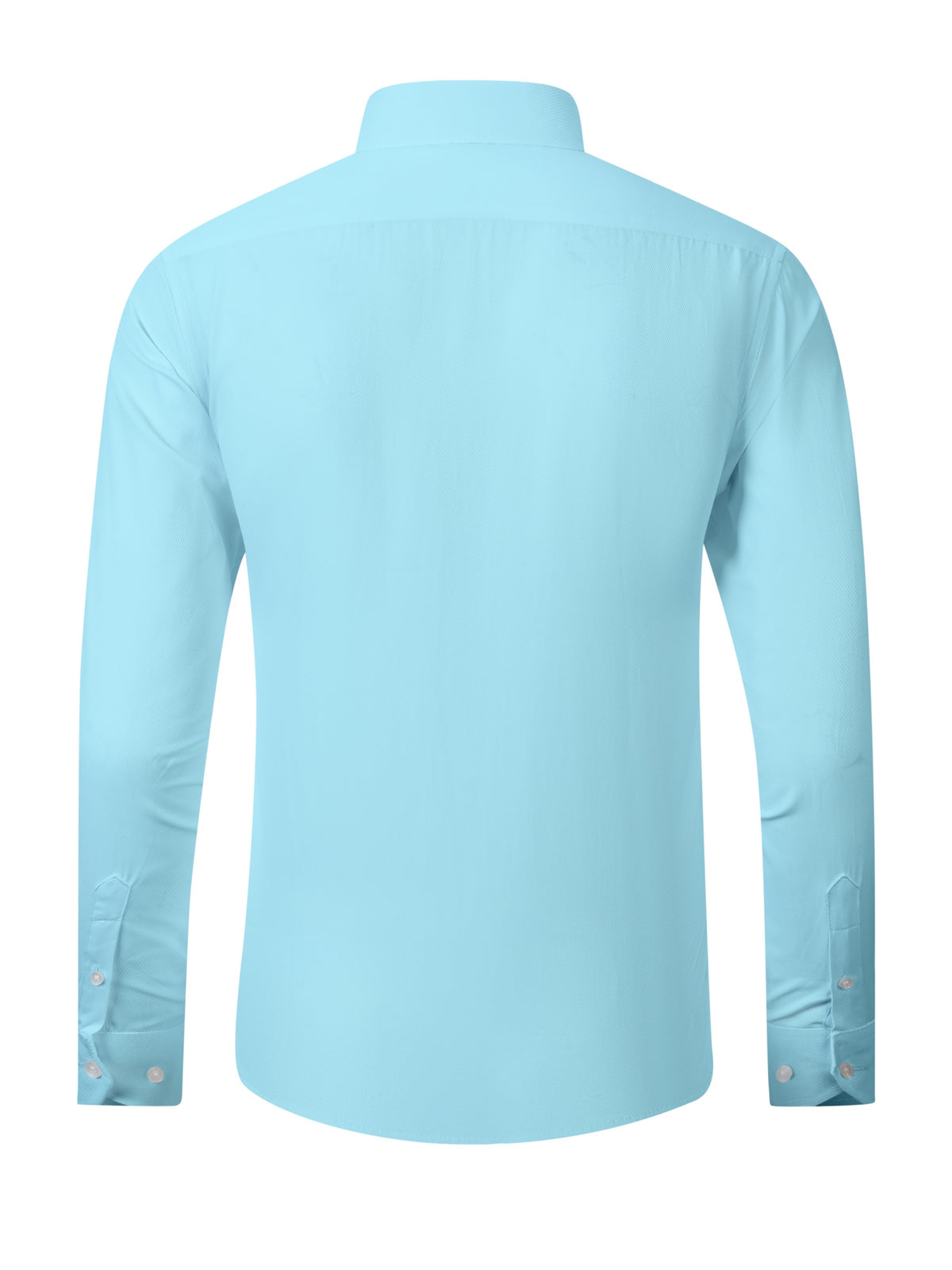 4pcs Men's Stretch Long Sleeve Dress Shirts - Professional Business Casual Blouses with Classic Collar, Solid Color, Comfortable & Stylish for Office - product image 3