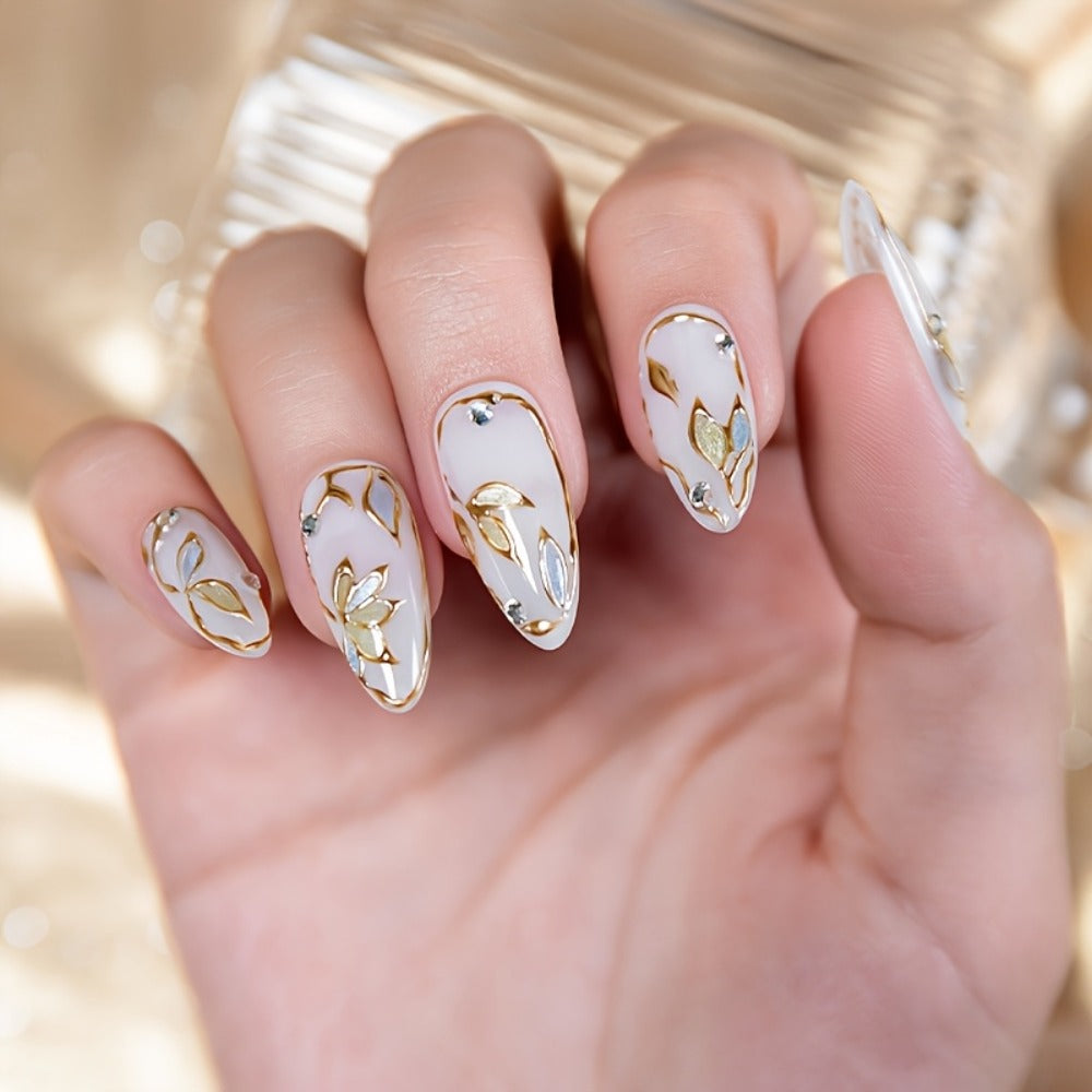 Chrome Mirror Nail Art Liner Gel Set 2pcs Gold & Silver – 3D Metallic Mirror Effect Soak-Off Painting Gel, French Tip & Nail Art Drawing Gel 5ml, Salon & Home Manicure Women - product image 2