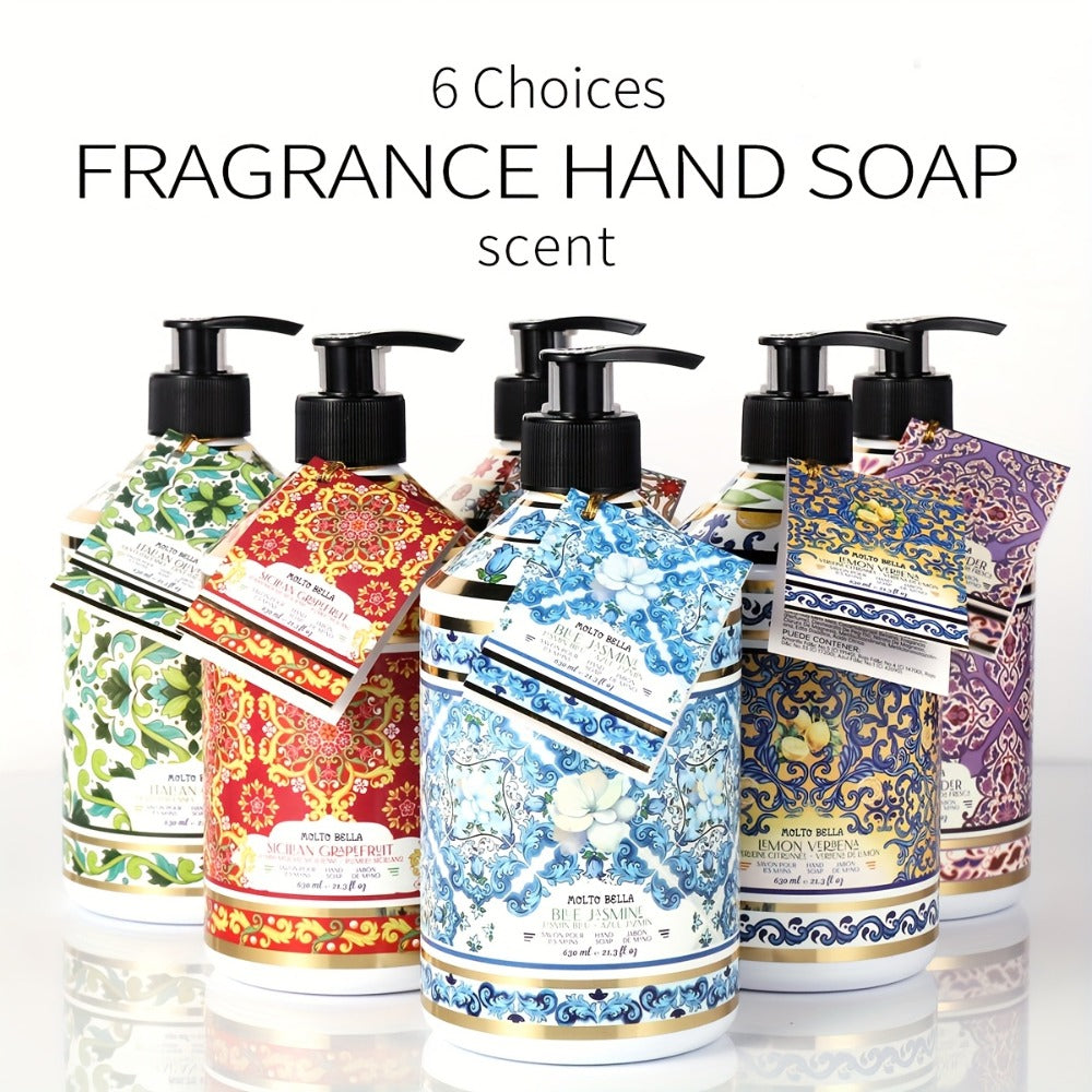 Moisturizing Liquid Hand Soap 2-Pack 21.3 fl oz Each — Foaming Pump Dispenser in 5 Scents, Gentle Gel Formula for All Skin Types, Bathroom Kitchen Office & Travel Hand Wash - product image