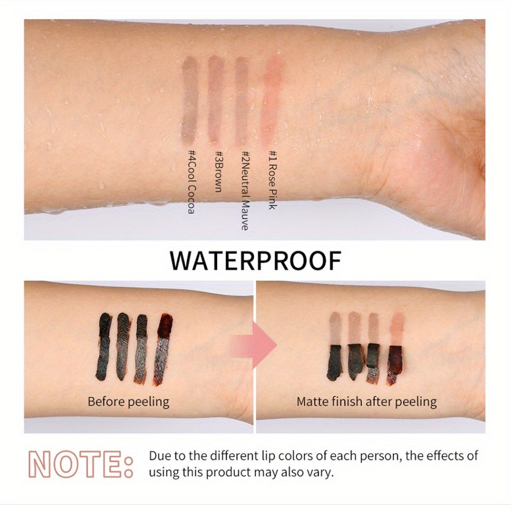 Lip Stain Pen Set 4 Colors 2-in-1 Lip Liner & Lip Tattoo — Waterproof Smudge-Proof Transfer-Resistant Matte Finish, Natural Acid Formula Long-Lasting All-Day Wear Lip Color for All - product image 17