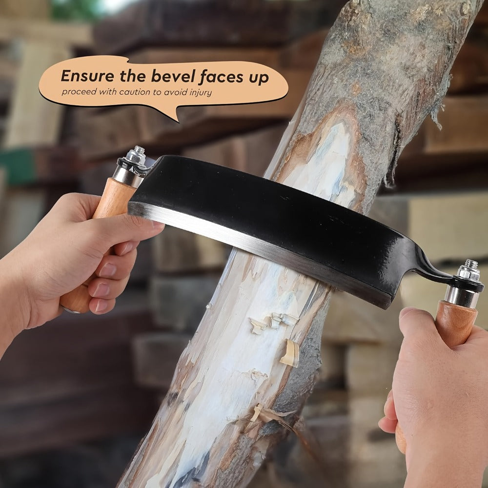 Draw Knife Woodworking Tool Curved, 5" 8" 10" Drawknife Debarking Shave Tool with Ergonomic Handle, Wood Bark Stripper for Timber Framing, Wood Turning, Carving & Log Peeling - product image 9