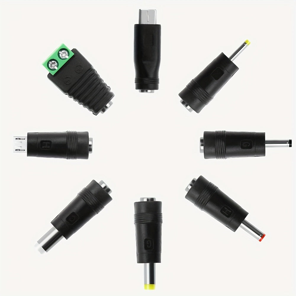 Universal 5V 2A Power Adapter 9-in-1 with 8 Tips - AC/DC 10W Power Supply Type-C Micro-USB Barrel Connectors for Router CCTV LED Strip TV Box - product image 12