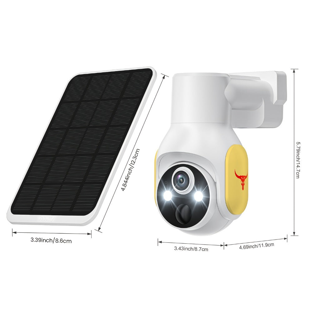 Solar Security Camera Wireless Outdoor 4G | 960P Color Night Vision PIR Motion Detection Two-Way Talk Cloud Storage | Battery Powered Home Security Camera 2.4GHz - product image 3