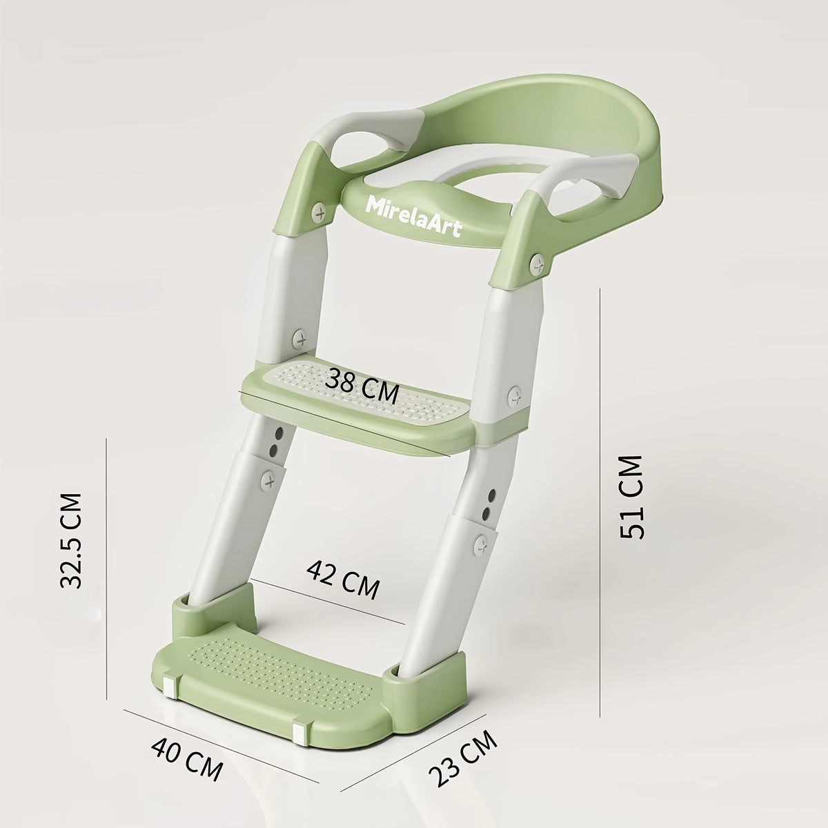 Potty Training Seat With Step Stool Ladder, Potty Training Toilet For Boys Girls Kids, Potty Chair Adjustable Potty Seat For Toilet With Anti-Slip Wide Steps - product image 4