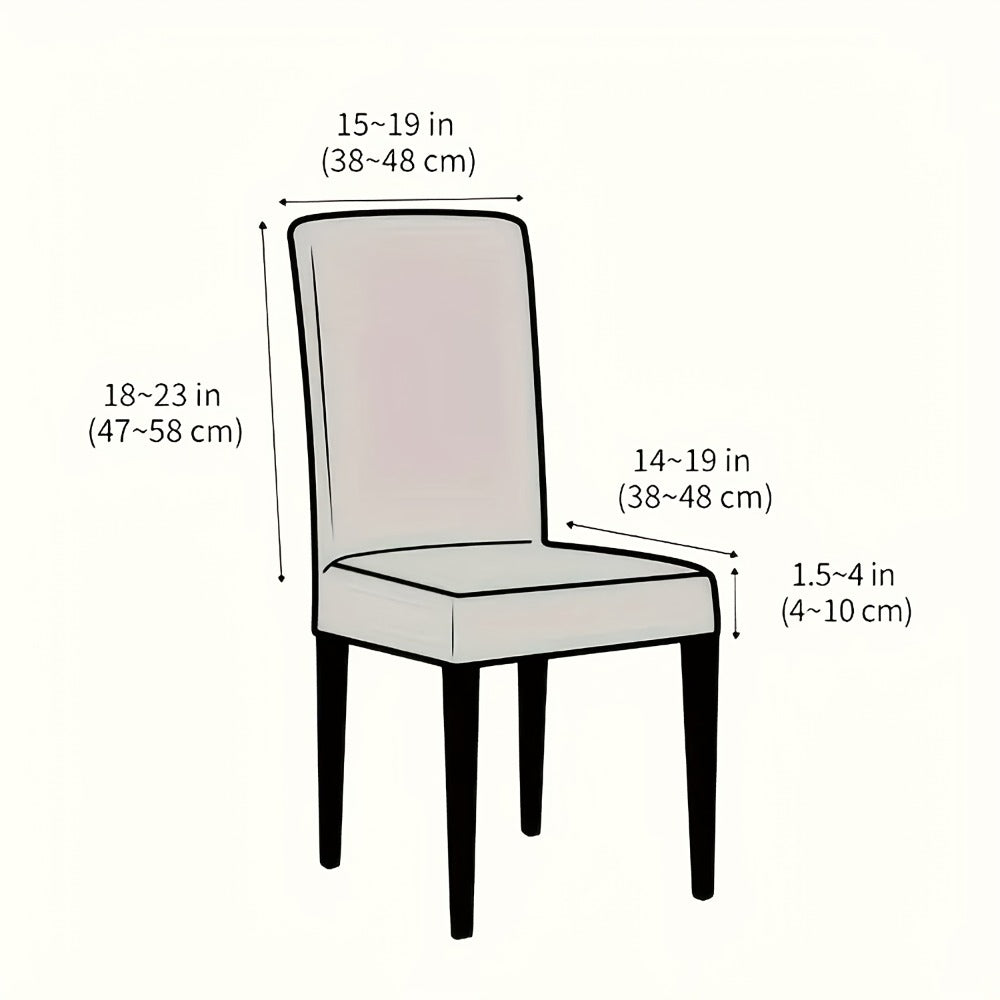 Stretch Dining Chair Covers Set | Elastic Jacquard Slipcovers for Dining Room Kitchen Wedding Office, 4pcs or 6pcs, 9 Colors, Washable Furniture Protector - product image 4