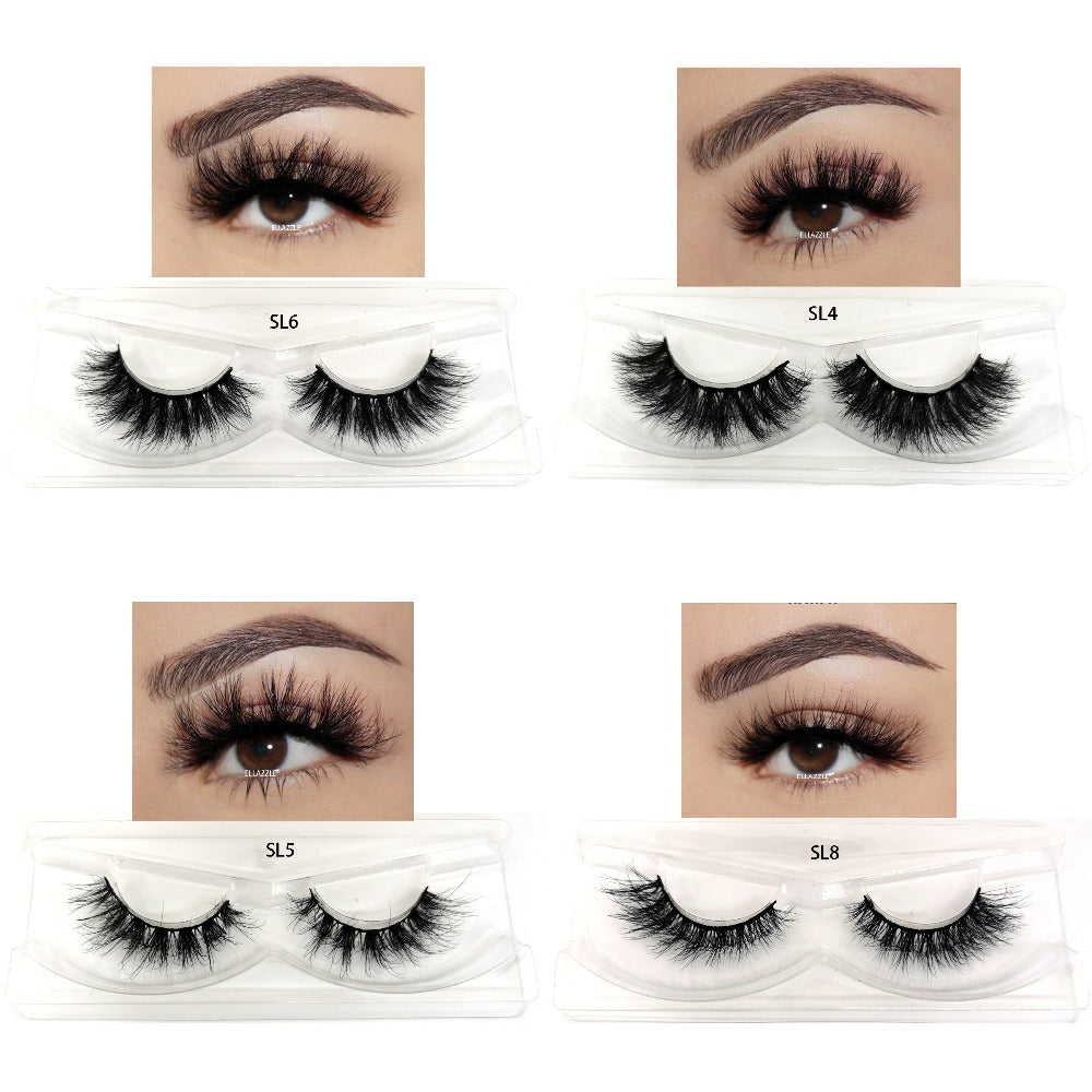 Russian DD Curl False Eyelashes 20 Pairs 5 Mix Styles – Cat Eye Extra Thick Fluffy Natural Reusable Lightweight Lash Multipack for Daily Wear, Parties & Special Occasions - product image 6