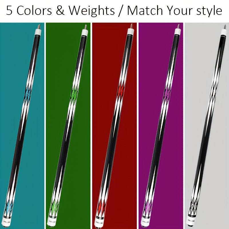 1/2 Split Maple Billiard Cue Stick for Men & Women, Durable Multi-Color Design, Great for Home Game Room, Family & Friends Billiards, Red Black Blue Purple Green – Pool Cue 58 Inch 13mm Tip 20oz