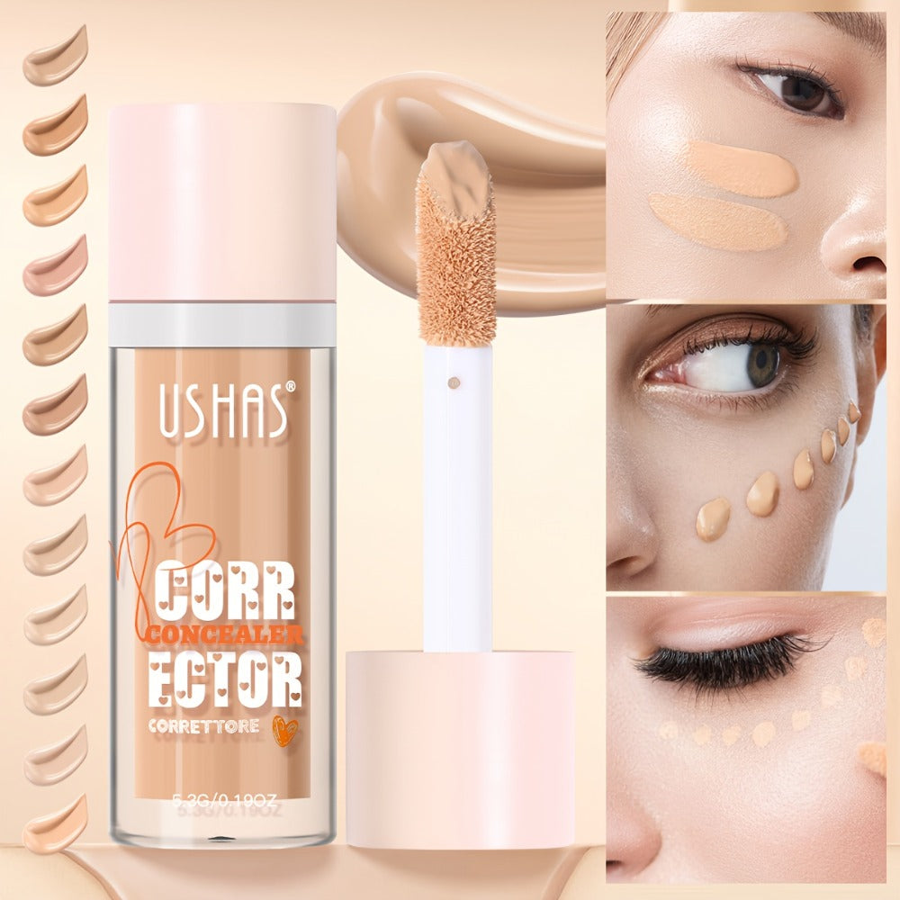 Full Coverage Liquid Concealer 12 Shades for Women — Waterproof Buildable Formula with Self-Applying Brush Tip, Long-Lasting Non-Cakey, Covers Dark Circles & Blemishes for All Skin - product image