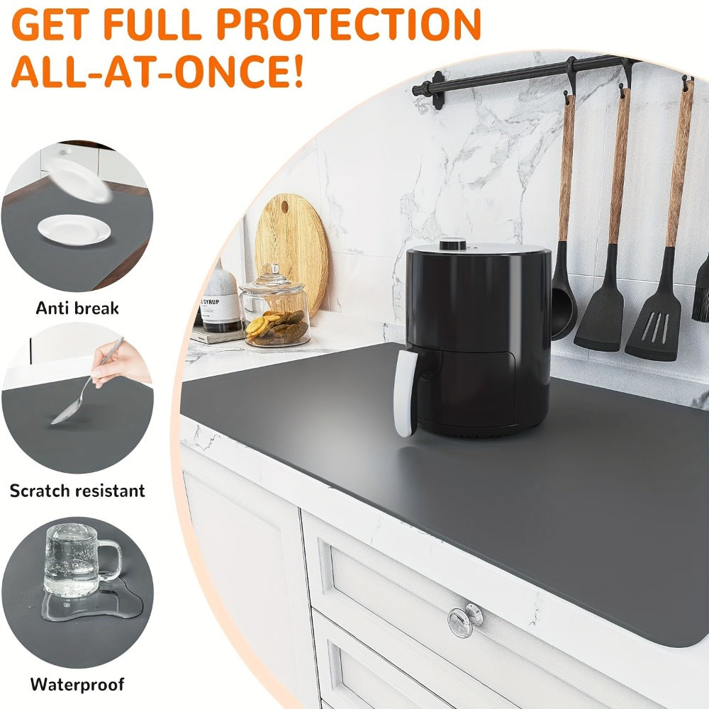 Extra Large Silicone Mat for Kitchen Counter – Nonslip Heat Resistant Countertop Protector, Nonstick Waterproof Craft Mat & Placemat, Multiple Sizes & Colors - product image 4