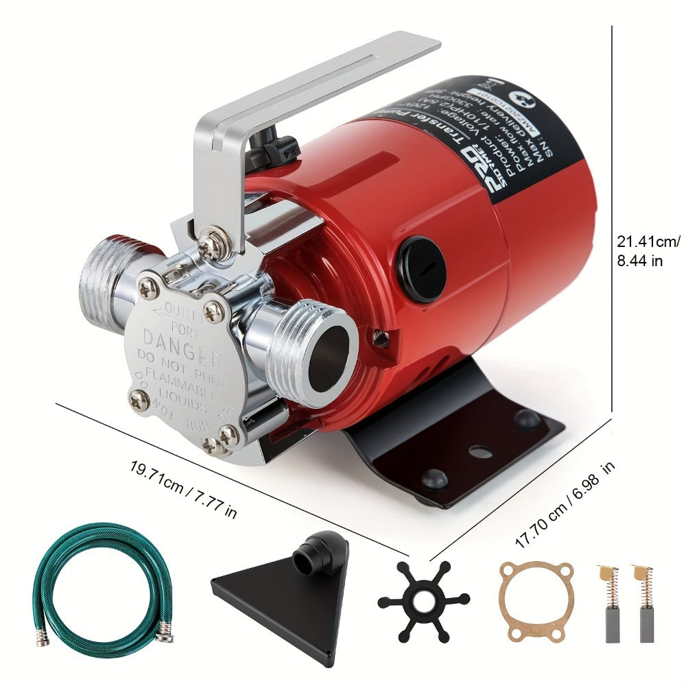 Portable Electric Water Pump 330 GPH – 1/10 HP 120V Heavy Duty Utility Pump with Hose, High-Flow Water Transfer Pump for Pool Drain, Flood Removal, Sump, Aquarium & Household Water - product image 2