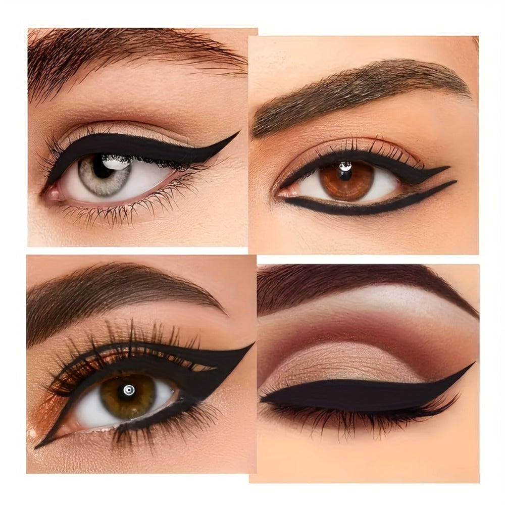Waterproof Gel Eyeliner Stick 2 or 4PCS 24-Hour Long-Lasting Matte Fast-Drying Non-Smudge Eye and Lip Liner with Brush - Black Brown Everyday Party Makeup Women - product image 4