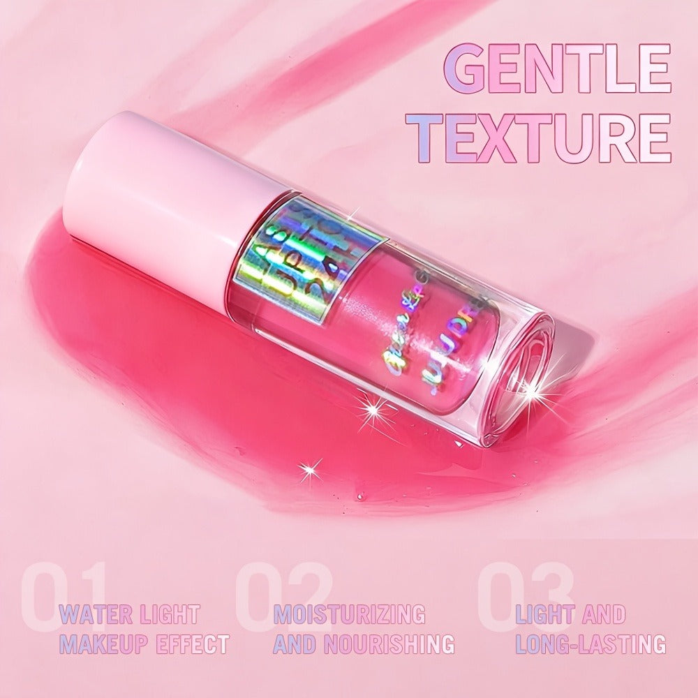 24H Waterproof Glitter Lip Gloss & Lip Stain Set 3PCS – Moisturizing Lip Oil Formula, Long-Lasting Smudge-Proof Glitter Shine in Berry Coral Pink Red Shades for Women All Skin Tone - product image 6