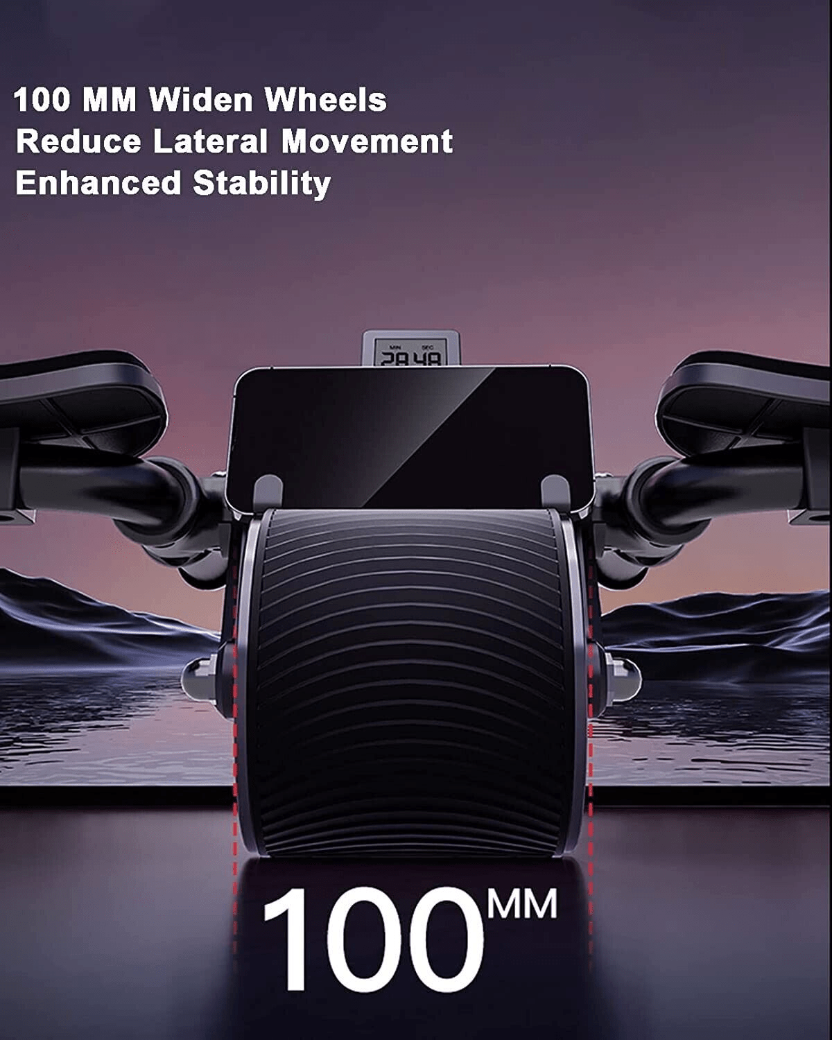 Ab Wheel Roller for Core Strength Training – Non-Slip Abdominal Exercise Wheel with Knee Pad for Home Gym – Effective Ab Roller for Men & Women to Build - product image 6