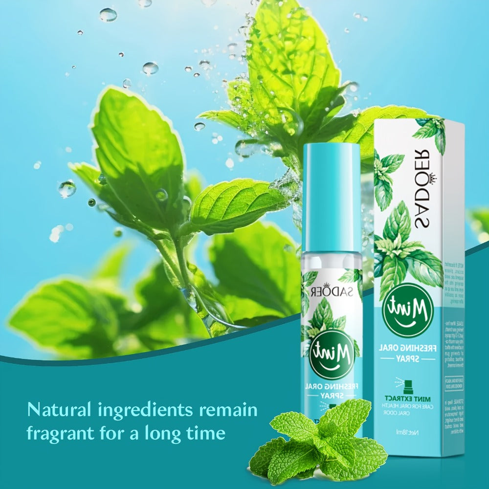 Mint Breath Spray with Tea Tree Essence Portable Oral Freshener — Fast-Acting Compact Pocket-Size Mouth Spray for On-the-Go Fresh Breath, Available in 2-Pack & 4-Pack Gift Set - product image 7