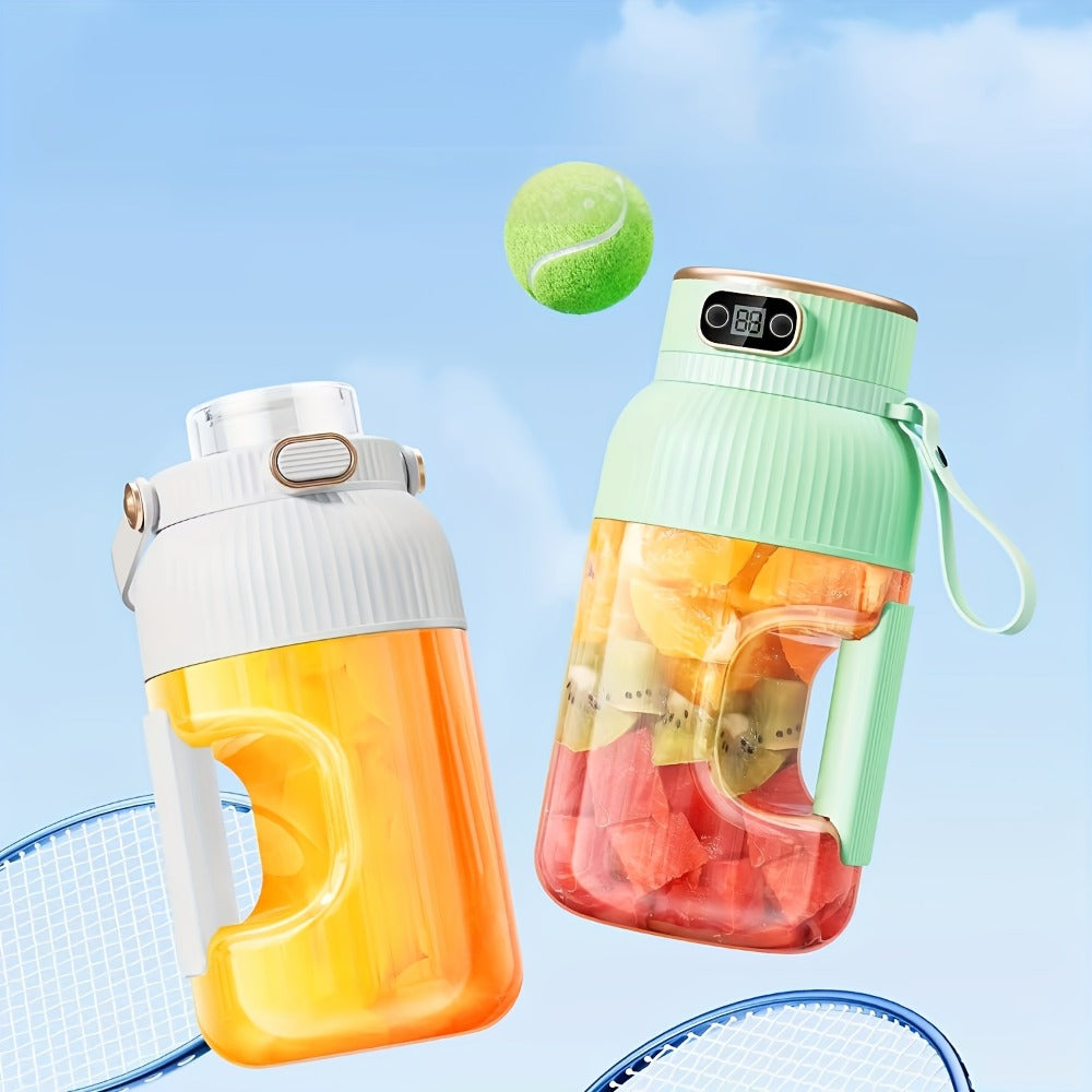 Portable Blender Personal Juicer Cup - Upgraded 10-Blade USB Rechargeable Smoothie Blender for Fruits, Vegetables & Milkshakes, Large Capacity, Digital Display, Travel Cover, Sport - product image 4