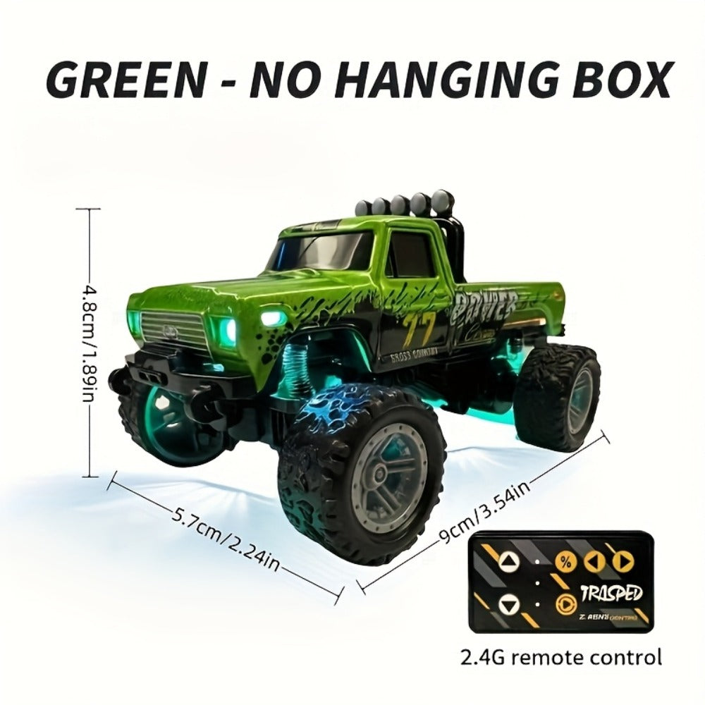 Mini RC Car 1/64 Scale High-Speed Off-Road Monster Truck | 2.4GHz Alloy Die-Cast Remote Control Car with Shock Absorber, All-Terrain Climbing RC Toy Gift for - product image 8